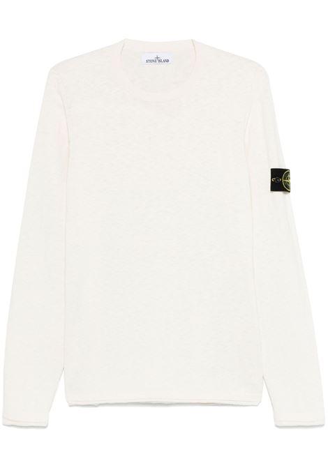 maglia crew neck 5100052 uomo avorio STONE ISLAND | L1S15 5100052 S00B0V0093